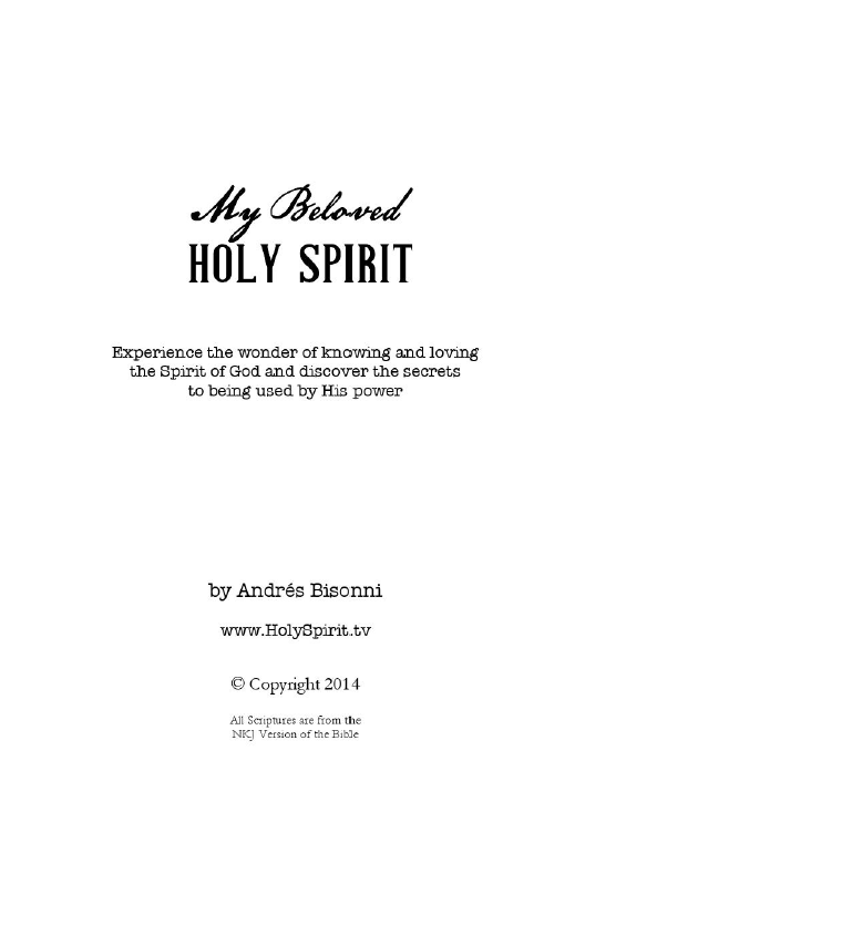 Cover of My Beloved Holy Spirit