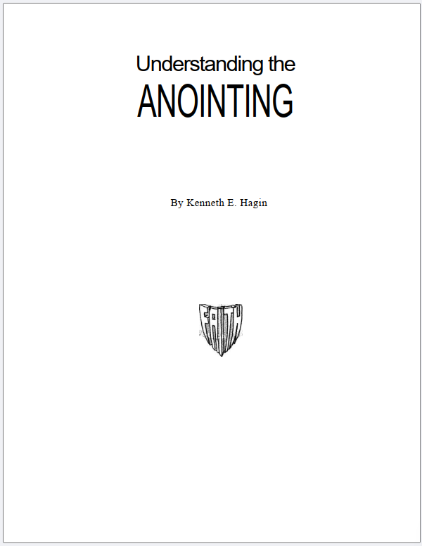 Cover of Understanding the ANOINTING